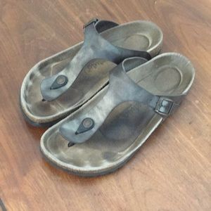 Betula Birkenstock sandals in bronze metallic